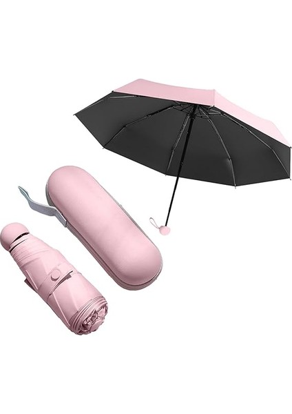 Monalisa Home Pembe Renk Katlanır Çanta Içi Lüks Şemsiye