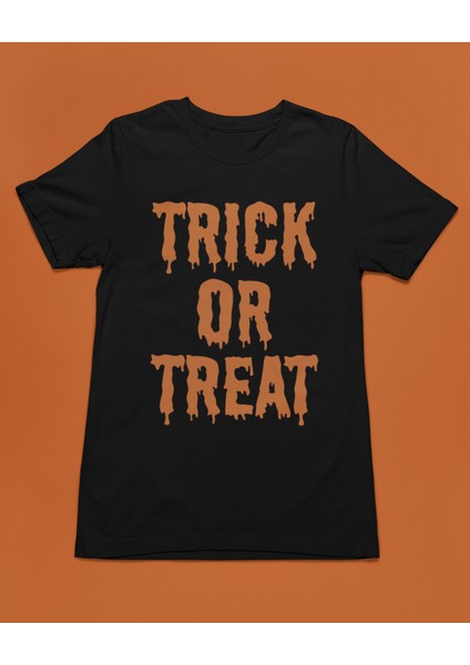 Trick Or Treat Turuncu Unisex Tişört T-Shirt