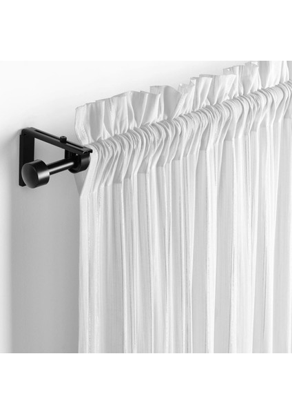 Munkbomal Tül Perde 2 Kanat Beyaz 145 x 300 cm Şeffaf Kumaş Pamuk Polyester modelleri