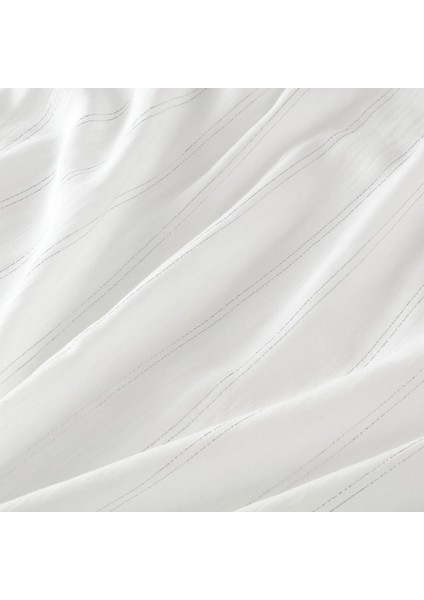 Munkbomal Tül Perde 2 Kanat Beyaz 145 x 300 cm Şeffaf Kumaş Pamuk Polyester fırsatları