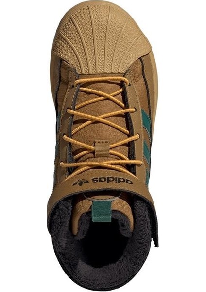 Çocuk Kahverengi Bot Superstar Wınter Trek C JQ0343 modelleri