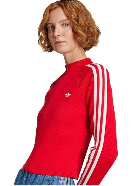 Kadın Kırmızı Ceket Slım Knıt Tt JY2598