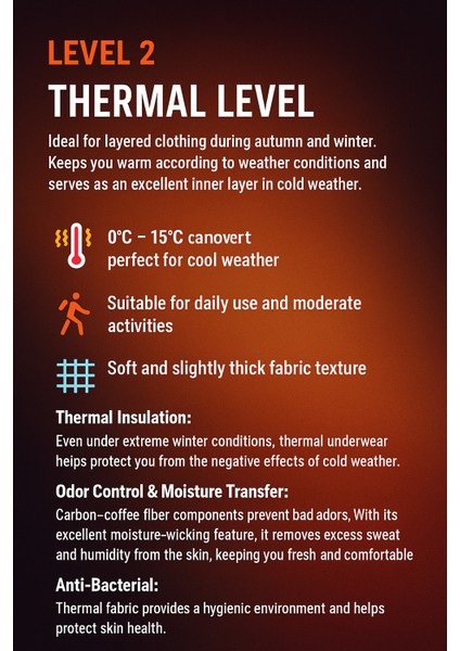 Arctic Uzun Kol Yuvarlak Yaka 2. Seviye Unisex Termal Içlik "outdoor Kayak ve Günlük Kış Kullanımı Için"