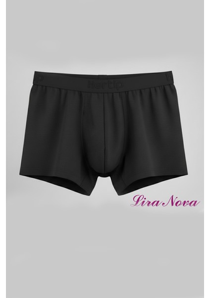 Siyah Soft Elastan Boxer %90 Coton %10 Elestane 10'lu Paket modelleri