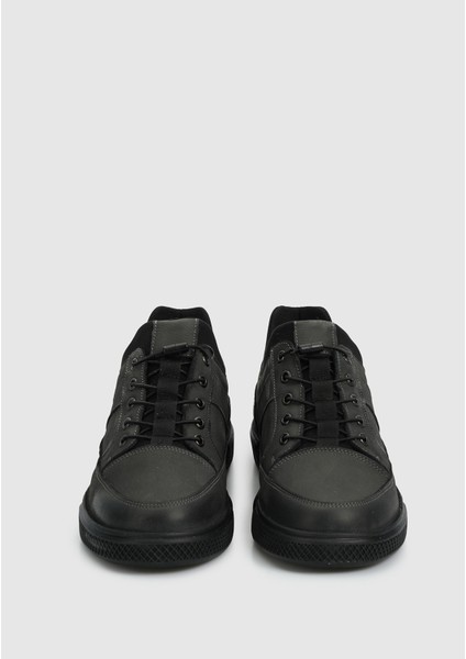 Gri Deri Erkek Ayakkabı modelleri