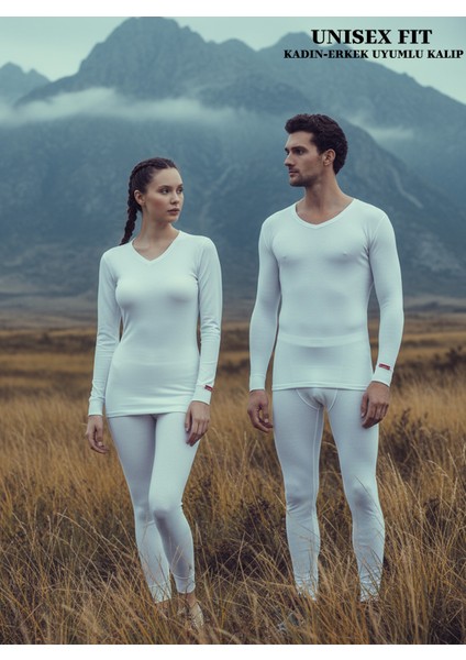 Arctic Uzun Kol V Yaka Unisex Termal Içlik "kayak Outdoor ve Günlük Kış Kullanımı Için"