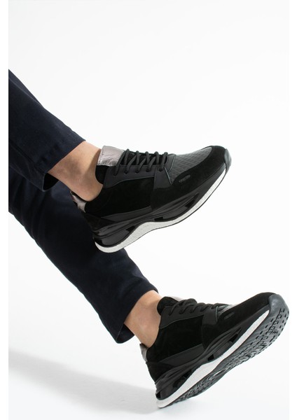 Piramita Süet Hakiki Deri Erkek Sneakers