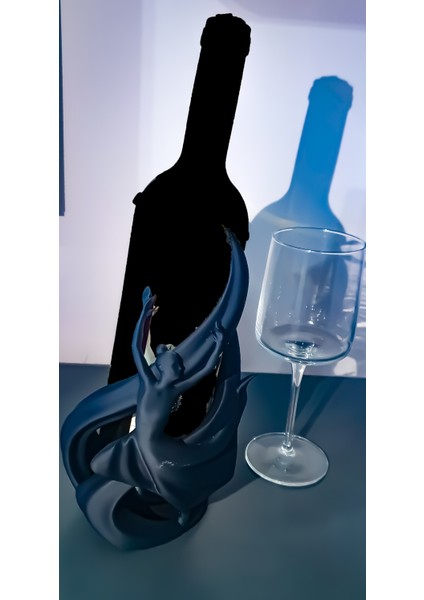 Şaraplık Siyah, Zarif ve Şık Dekoratif Aksesuar, Estetik Tasarım