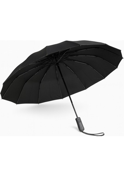 Premium Katlanır Şemsiye 3 Katlı Fiber Gövde 16 Telli Tam Otomatik Mekanizma 100 cm Çap fiyatları