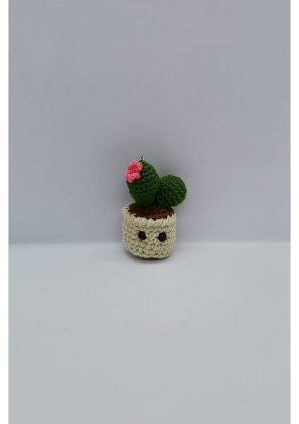 Amigurumi Kaktüs Anahtarlık El Yapımı