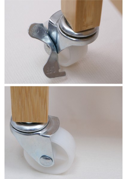 Bambu Çekmeceli Tekerlekli Mutfak Servis Arabası, Şık ve Fonksiyonel Tasarım