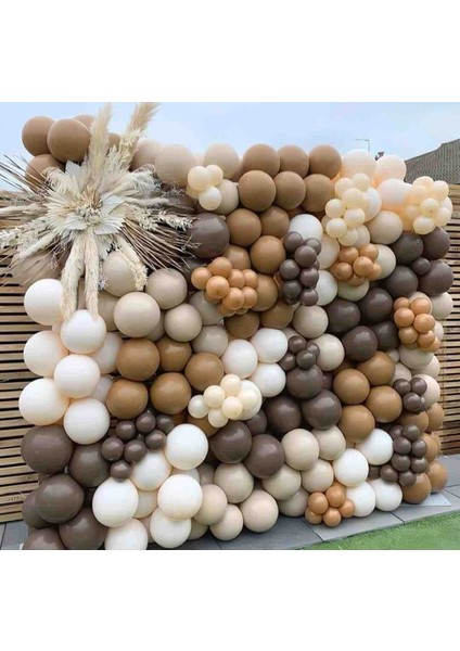 Çikolata Kahve* Karamel* Deniz Kumu* Beyaz 100'LÜ Balon Seti