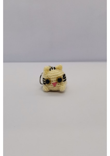 Amigurumi Sevimli Kedi Anahtarlık