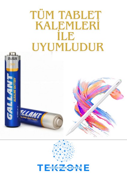 Alkalin Aaaa 2'li Pil 1.5V Tablet Çizim Kalem Pili 4 A
