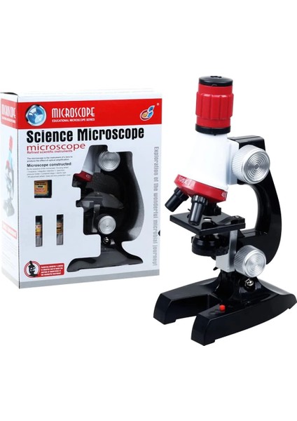 Eğitici Mikroskop Kiti Zoom LED Işıklı 100X 400X 1200X ST1200X modelleri
