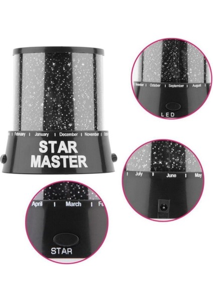 Turuncu Yıldızlı Projeksiyon Gece Lambası, Sıcak ve Rahat Atmosfer Yaratır fiyatları