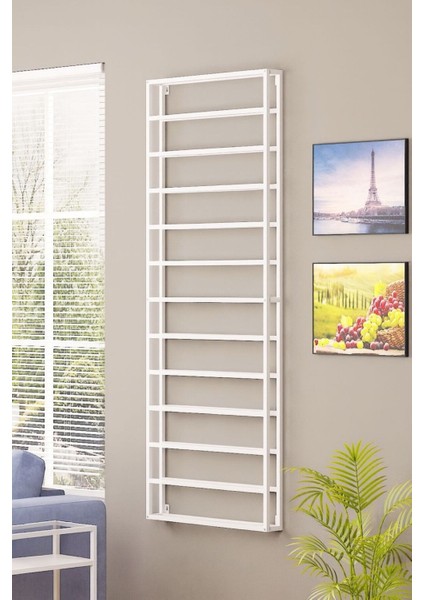 13 Katlı Metal Şarap Rafı, Duvara Monte, Şaraplık, Şık ve Pratik Tasarım modelleri