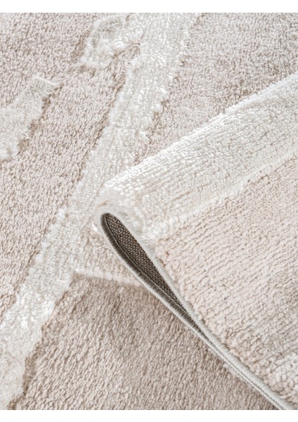 Cozy Czy-05 Modern Geometrik Desenli Toz Vermez Yumuşak Dokulu Bej-Krem Makine Halısı – Salon, Yolluk, Yatak Odası, Mutfak, Çocuk Odası Için Uygun Czy-05 fiyatları