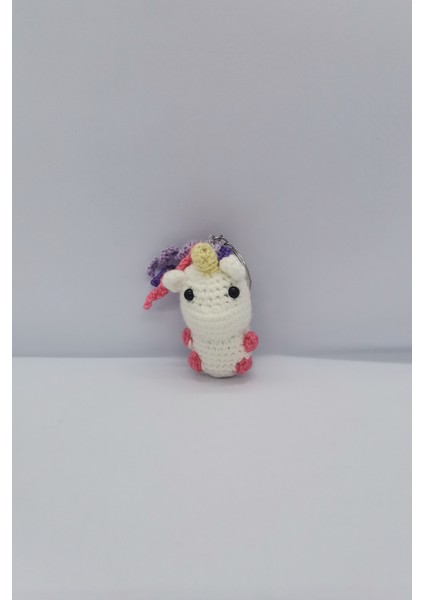 Amigurumi Unicorn Tekboynuz Anahtarlık