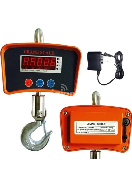 500 kg Dijital Askılı Çengel Baskül Terazi - Yüksek Kapasiteli Hassas Tartım