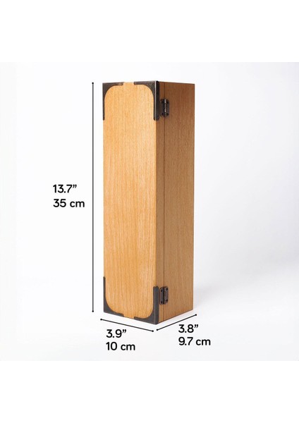 Ahşap Şarap Saklama Kutusu, Noel Temalı, 350X100X97 Mm, Şık ve Kullanışlı Tasarım fırsatları