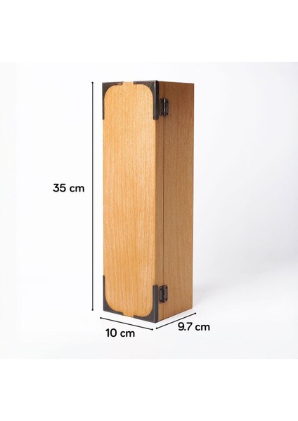Ahşap Şarap Saklama Kutusu, Noel Temalı, 350X100X97 Mm, Şık ve Kullanışlı Tasarım indirimleri