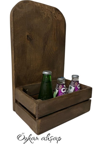 Şık Ahşap Içecek Standı, Ev ve Kafe Dekoru Için Tasarım