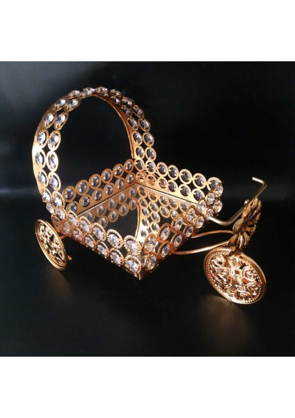 Aynalı Kristal Taşlı Sunum Servis Arabası, Şık ve Zarif Tasarım fiyatları