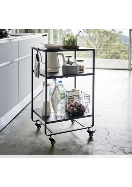 3 Katlı Servis Arabası, Çok Fonksiyonlu ve Şık Tasarım, Pratik Kullanım