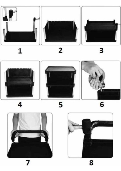 Kapalı Servis Arabası, Güçlü ve Dayanıklı, Pratik ve Şık Tasarım