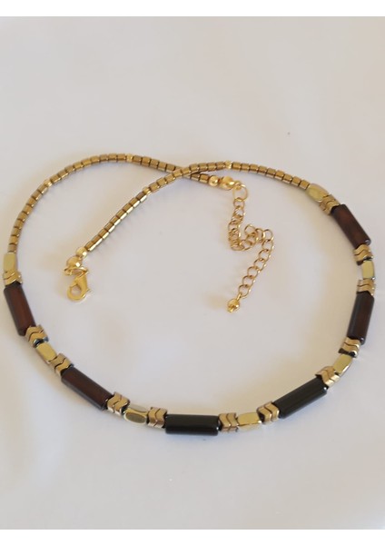 Asaletin Dokunuşu Akik ve Hematit Kolye fırsatları