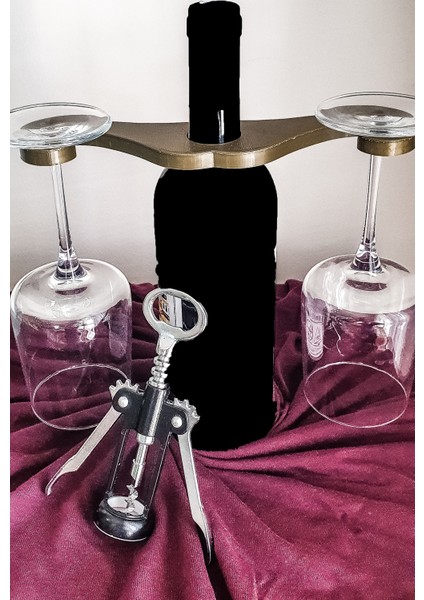 Bronz Renkli Şaraplık, Şıklık ve Zarafetin Buluştuğu Dekoratif Tasarım