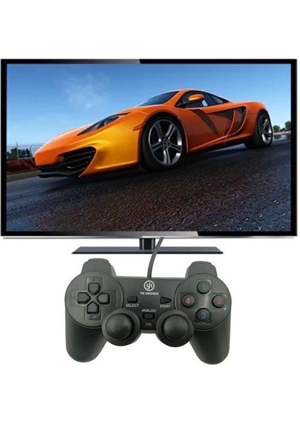 Çift Titreşimli USB Kablolu Oyun Kolu Pc Uyumlu Vibration Gamepad fiyatları