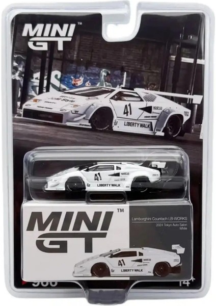 Bfs Mini Gt 1/64 Lamborghini Countach Lb-Works White 2024 Tokyo Auto Salon - Blister Paket modelleri