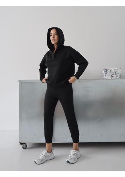 Kadın Nexa Scuba Kumaş Kapüşonlu Alt- Üst Takım