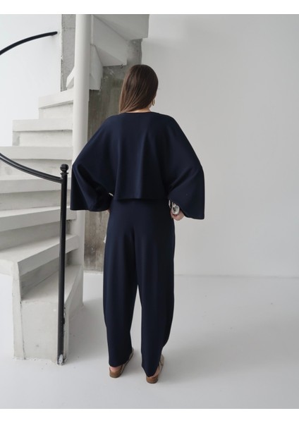 Kadın Lyra Modal Yarasa Kol Bluz- Pileli Şalvar Pantolon Takım, Alt-Üst Takım fiyatları