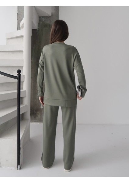 Kadın Talia Modal Ön Çımalı Yan Yırtmaçlı Alt-Üst Takım fiyatları