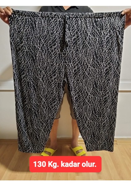 Kadın Bayan Büyük Battal Extra Turbo Jumbo Beden Viskon Süet Penye Kumaş 2 Yan Cep Pantolon Eşofman Altı Pijama Altı 150 Kilograma Kadar Olur Bol Likralı Esneyen Kumaş Bel Lastikli Süs Bagcıklı