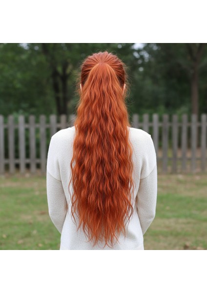 Tokalı Kabarık Dalgalı At Kuyruğu / Bakır