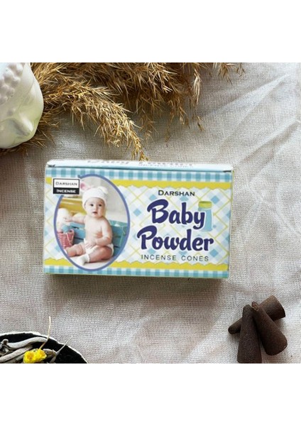 Darshan Incense Baby Powder Konik Tütsü 10 Adet
