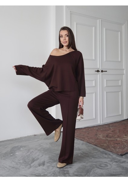 Kadın Elora Modal Pis Dikiş Detaylı Alt-Üst Takım modelleri