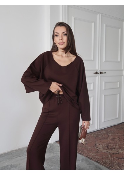 Kadın Elora Modal Pis Dikiş Detaylı Alt-Üst Takım indirimleri