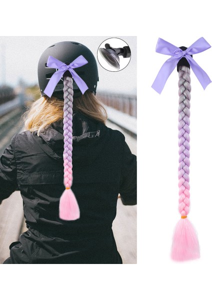 Motosiklet Kaskı Simli Örgülü At Kuyruğu / ACM06S