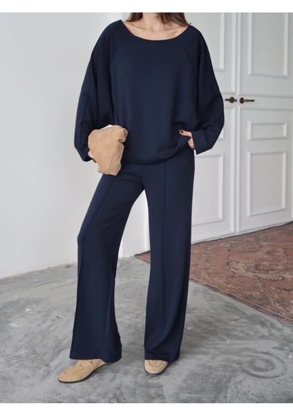 Kadın Elora Modal Pis Dikiş Detaylı Alt-Üst Takım