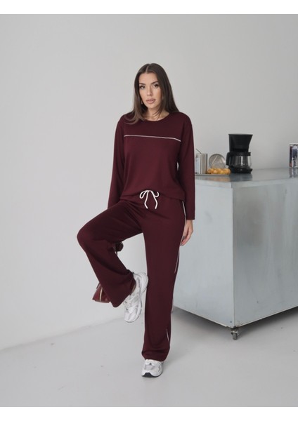 Kadın Blake Modal Biye Detaylı Alt-Üst Takım indirimleri