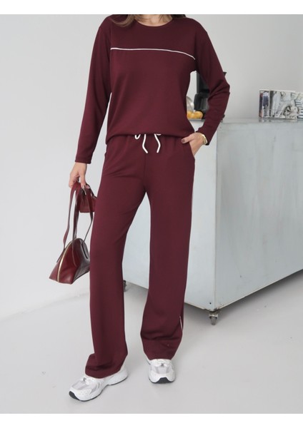 Kadın Blake Modal Biye Detaylı Alt-Üst Takım