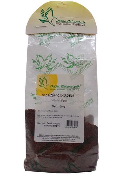 Üzüm Çekirdeği Öğütülmüş Doğal 100 gr Paket