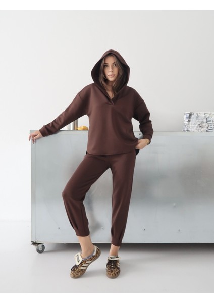 Kadın Nexa Scuba Kumaş Kapüşonlu Alt- Üst Takım