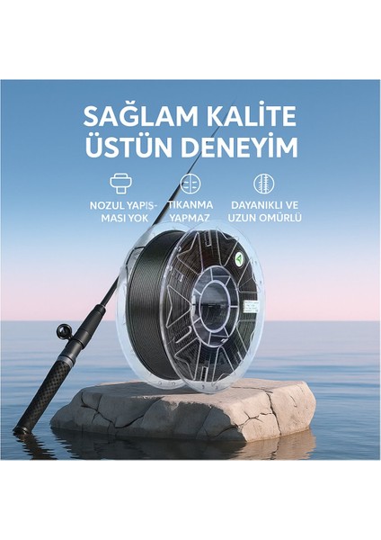 Petg-Cf Gece Grisi 1.75MM 1kg Karbon Fiber Filament fiyatları