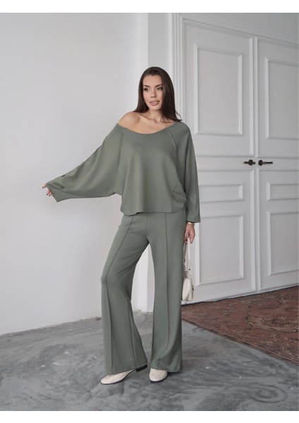 Kadın Elora Modal Pis Dikiş Detaylı Alt-Üst Takım modelleri